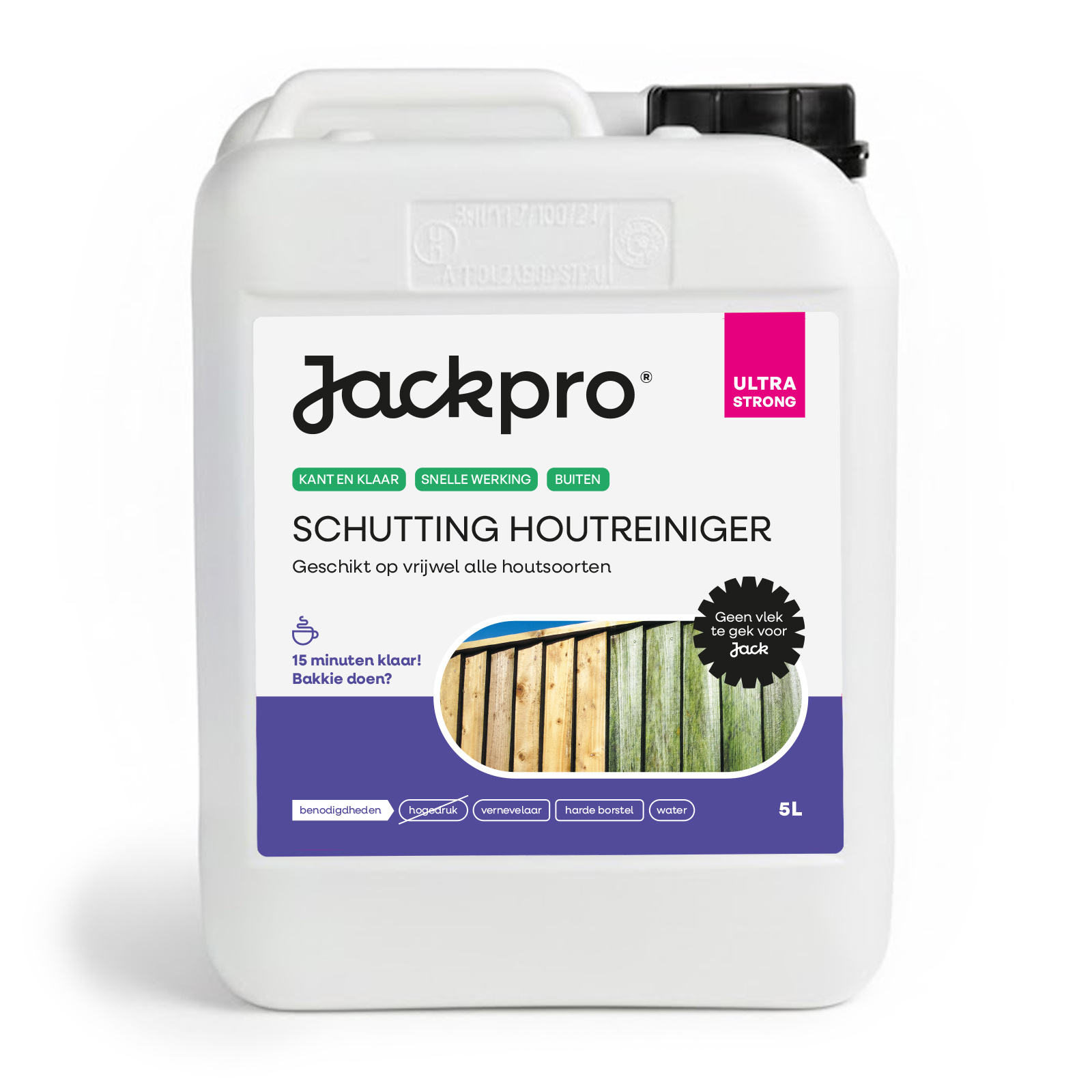 Schutting Houtreiniger ULTRA STRONG 5 liter