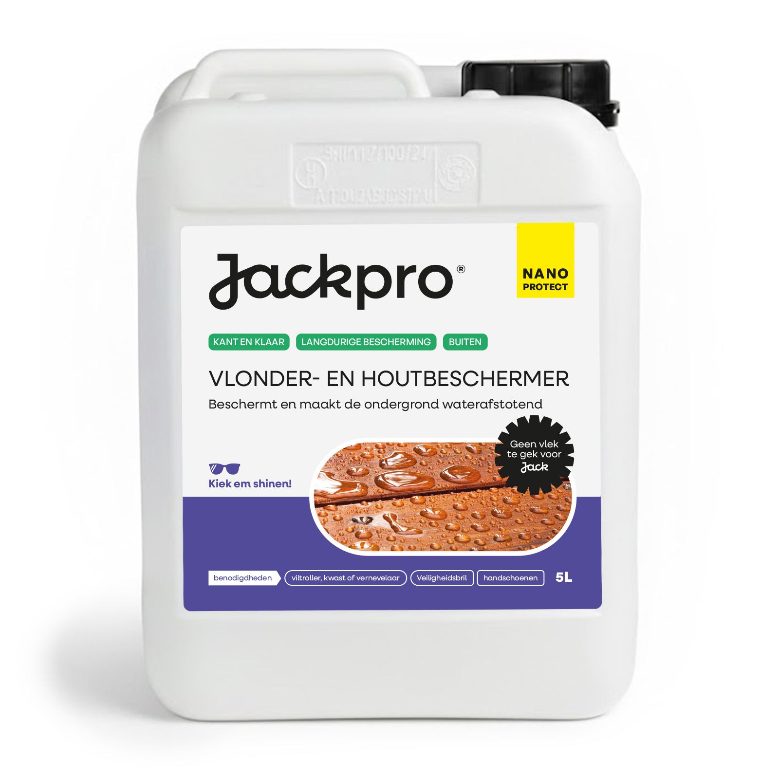 Vlonder en Houtbeschermer NANO PROTECT 5 liter