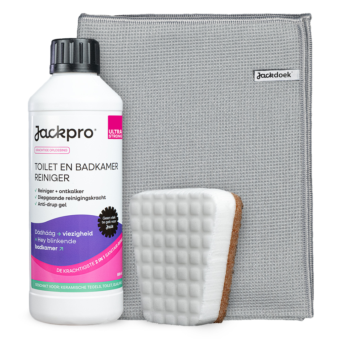 Badkamerreiniger Voordeelpakket - met droogdoek- stone