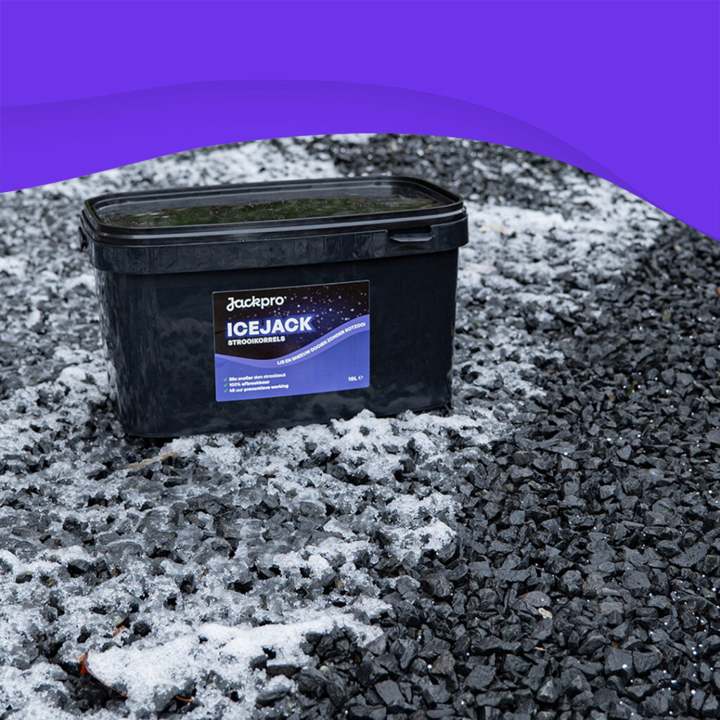 Gladheid aanpakken met icejack strooikorrels